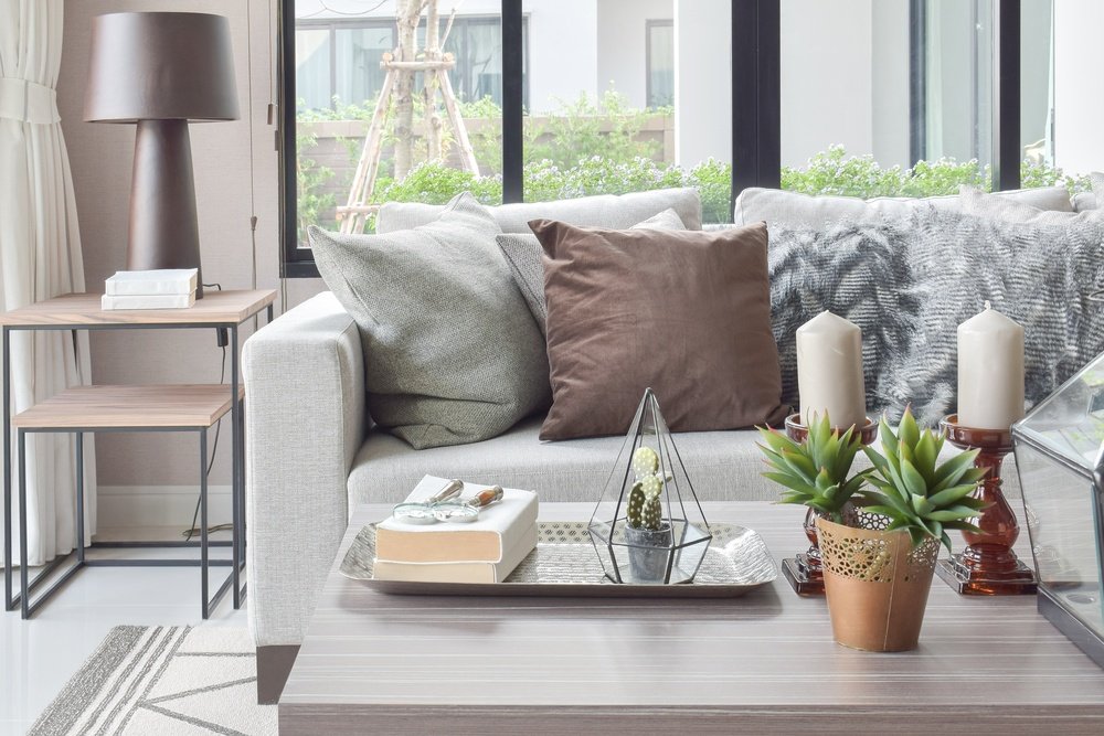 coffee table in living room