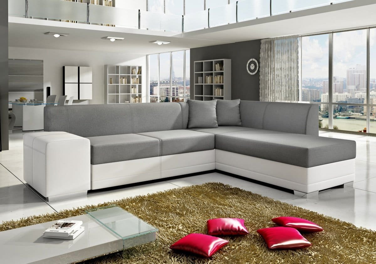 modern white living room