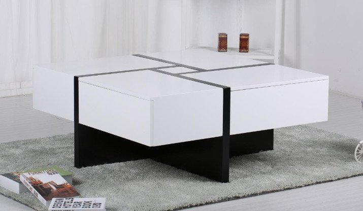 high gloss coffee table