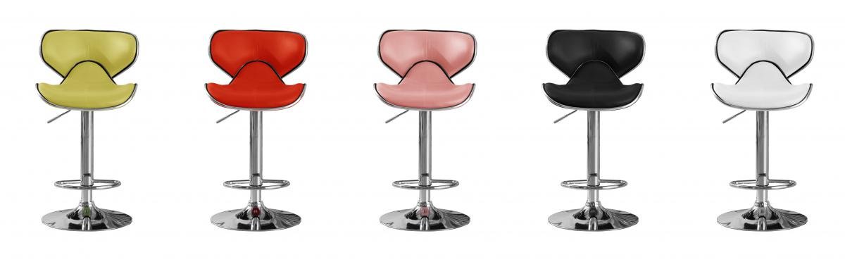 Best Deals on Hillside Bar Stool PU Chrome (2s) | Furniture Villa