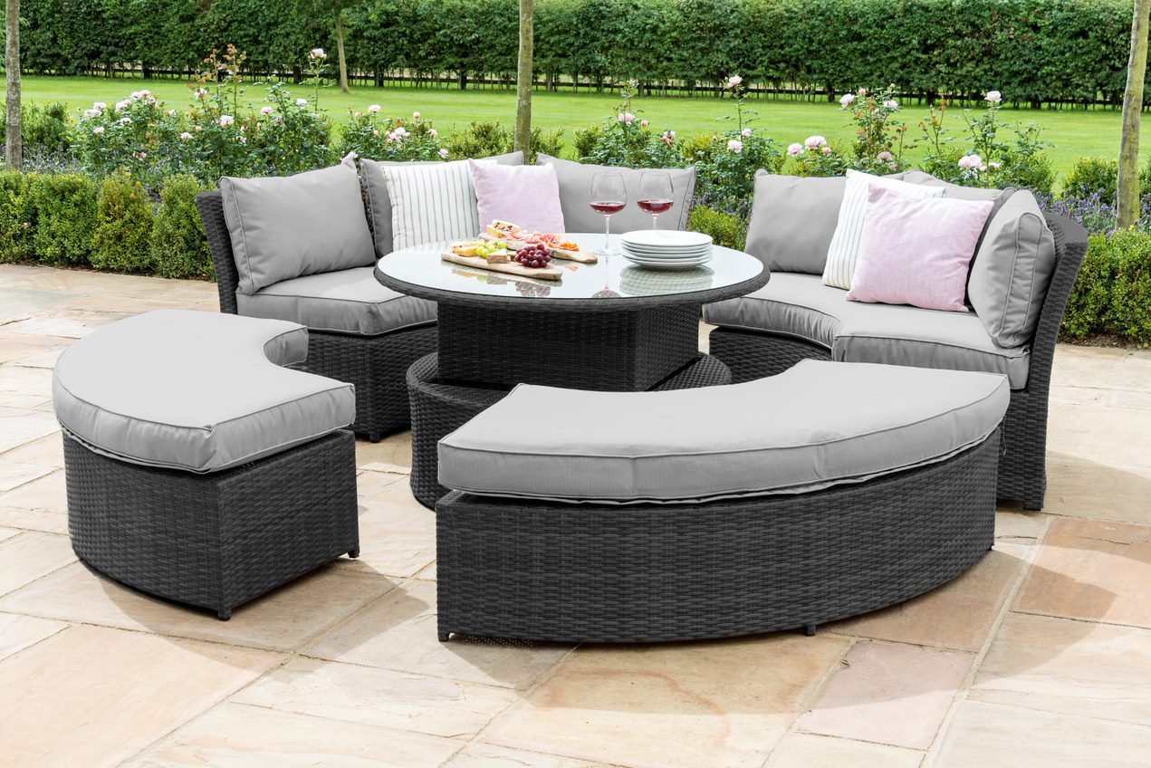Rattan - Chelsea Lifestyle Suite with Glass Table