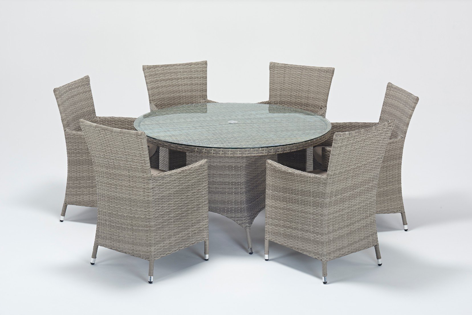 Garden Rustic Round Dining 6 