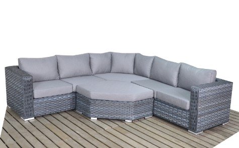 Cheap Garden Platinum Grey Angle Corner Furniture Online | Furniture Villa