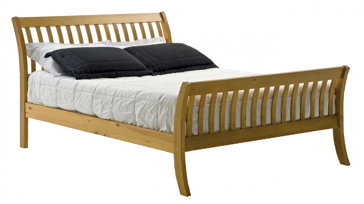 Amazing Lapaz Pine Bed Double Antique Online