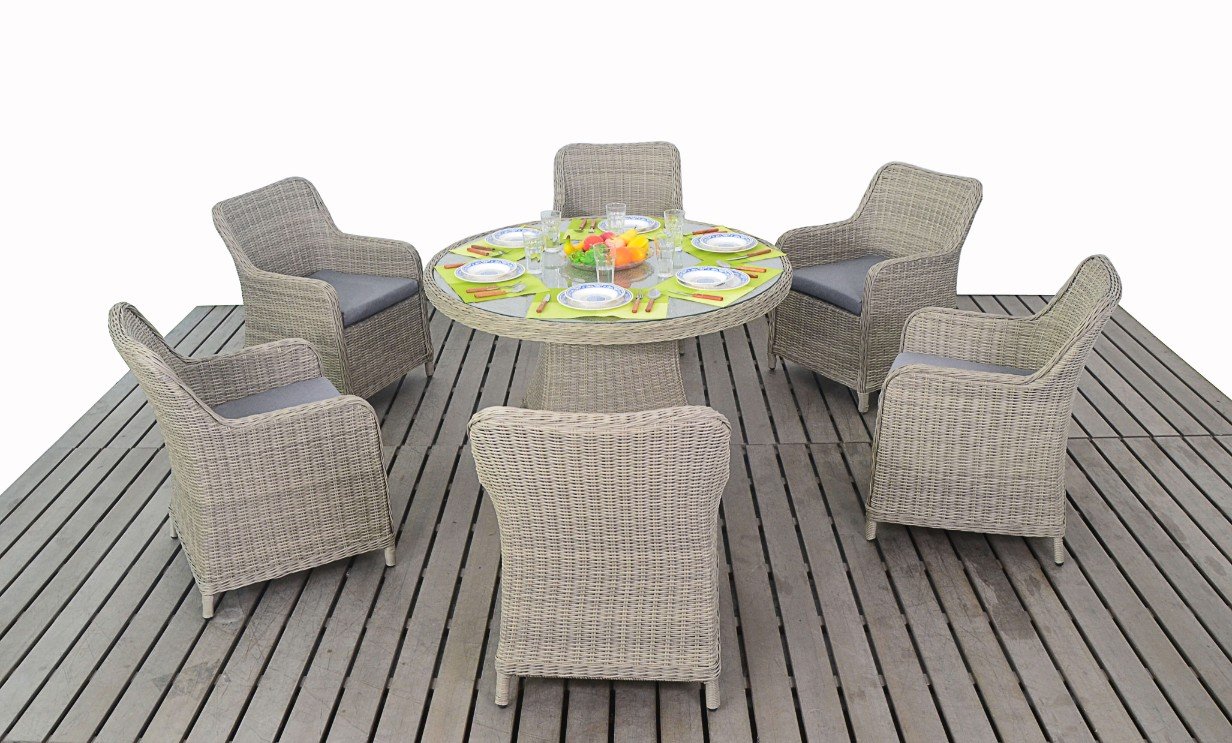 Buy Rural Round Dining 6 Online |Garden Furniture UK