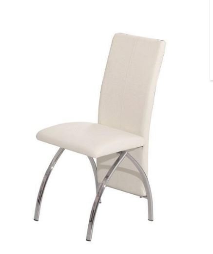 100% Oak Costilla PU Dining Chair Chrome