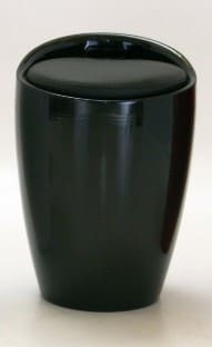 Cheap Living Room Dawson Black High Gloss Stool with Storage | Furniture Villa