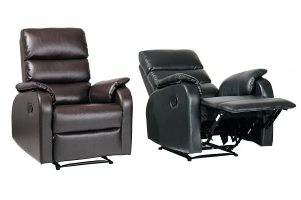 Great Discount on Eva Recliner Bonded PU 1 Seater | Oak Furniture Online