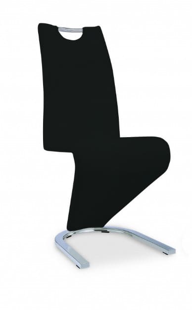 100% Oak Kingsway Dining Chair Vintage PU Black