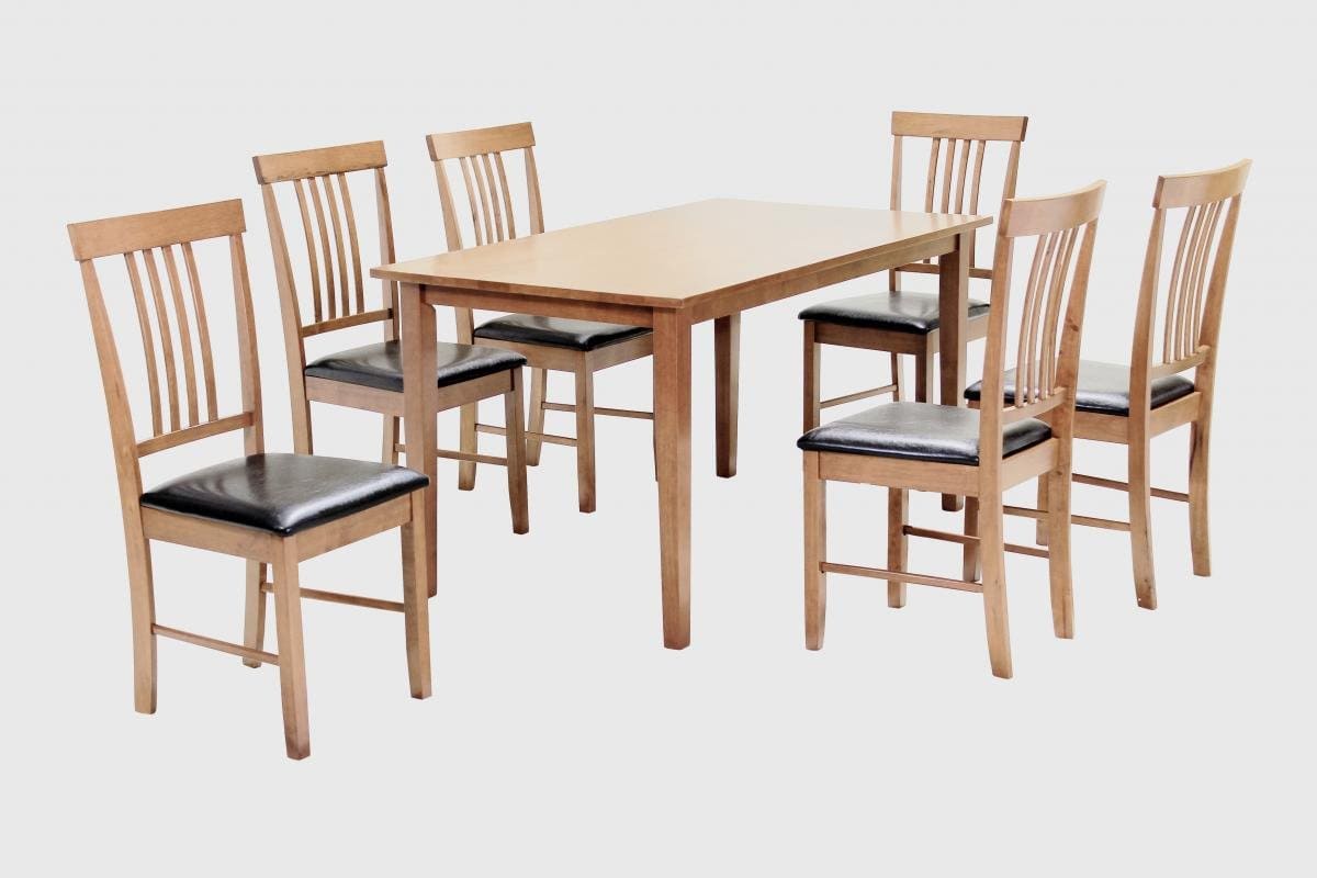 Large Dining Set with 6 Chairs