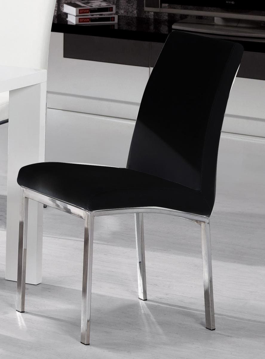 Oak Peru PU Chair Chrome