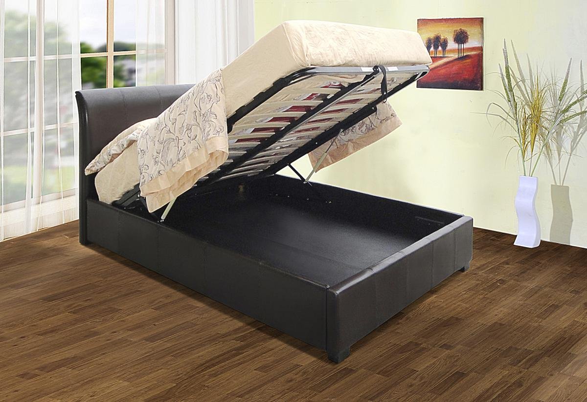 Amazing Savona Storage PU Single Bed Online