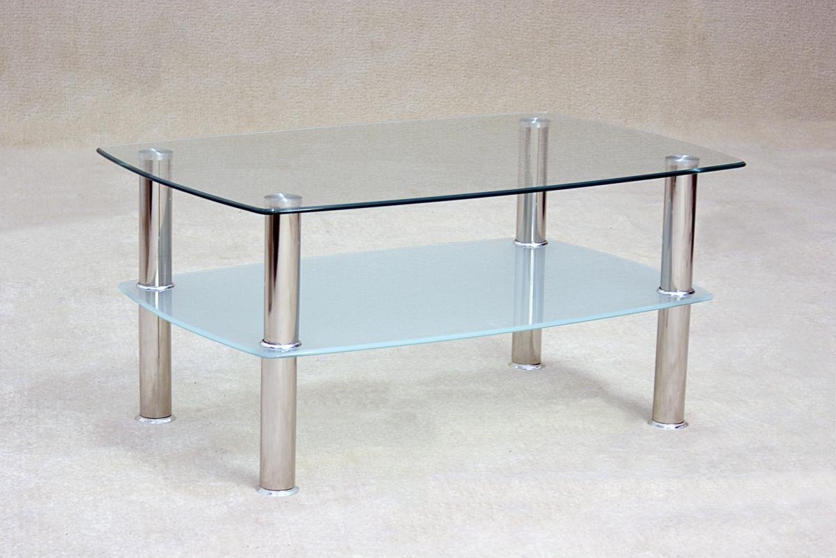 Togo Clear Coffee Table | Clear Glass Tables Furniture Villa 