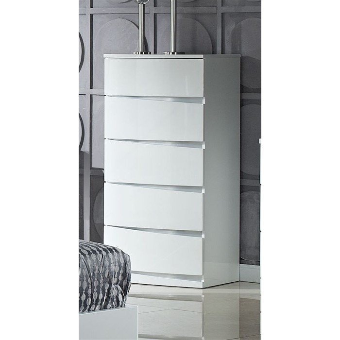 Arden/Widney High Gloss Chest 5 Drawers