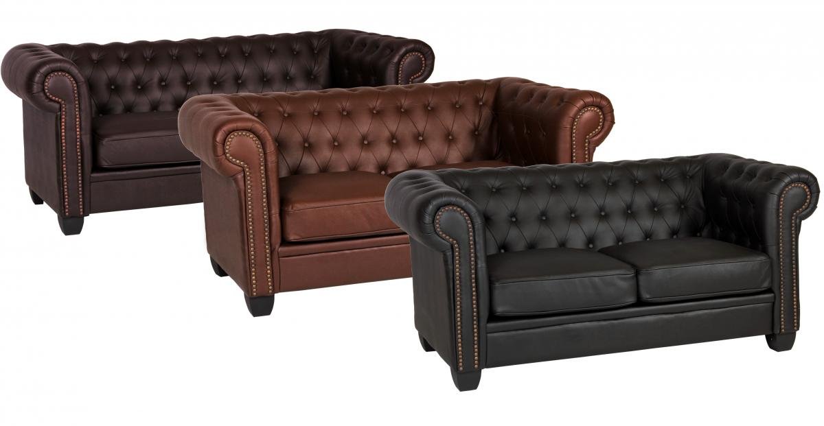 Great Discount on Winston 2 Seater Sofa Leather & PVC | Oak Furniture Online